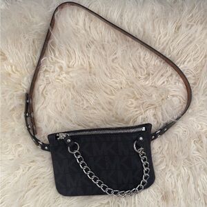 Michael Kors Black Chain belt bag
